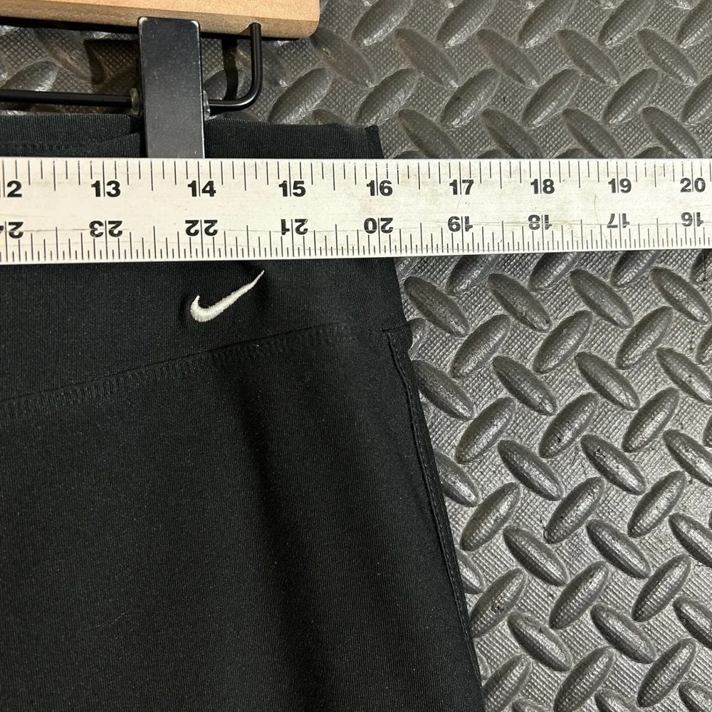 Y2K Nike Dri-Fit‎ Black Wide Leg Leggings Stretchy Active Women's Size Large